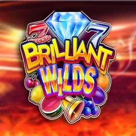 Brilliant Wilds slot logo by iSoftBet at SkyHills Casino