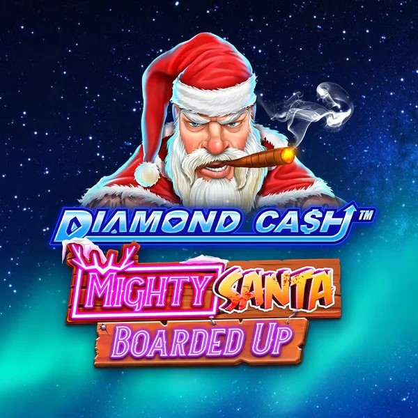 Diamond Cash Mighty Santa Boarded Up logo – Slots by Greentube at SkyHills Casino