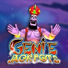 Genie Jackpots game by Blueprint Gaming – logo hosted on SkyHills Casino