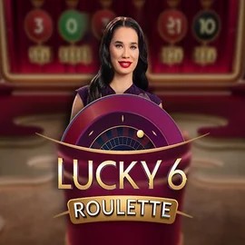 Official Live Casino logo: Lucky 6 Roulette by Pragmatic Play at SkyHills Casino
