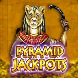 Pyramid Jackpots online game logo by King Show Games on sskyhills.com