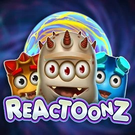Slots logo of Reactoonz from Play'n GO at SkyHills Casino