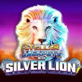 Stellar Jackpots with Silver Lion by Lightning Box Game, showcased at sskyhills.com – game logo